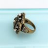 Picture of Heidi Daus Rose Ring With Faux Pearls & Grey Rhinestones