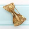 Picture of Vintage Miriam Haskell Bow Brooch With Faux Pearl Accents