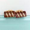 Picture of 1960'S Swank Leather & Gold Filled Tie Bar & Cufflink Set