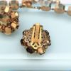 Picture of 1950'S Eugene Schultz Hand Knotted Topaz Glass Necklace & Clip-On Earring Set
