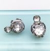 Picture of 1942-45 Eisenberg Brooch & Clip-On Earring Set In Clear Rhinestones
