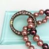Picture of 'The Daily Double' Heidi Daus Necklace Pair In Mauve With Removable Clasp
