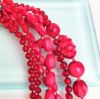 Picture of 1950'S Selini Multi Strand Pink & Red Beaded Necklace