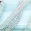 Picture of Art Deco Era Double Strand Clear Faceted Czech Glass Necklace With Sterling Silver Clasp