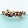 Picture of Beautiful Victorian Era 14K Gold, Diamond, Ruby & Pearl Etruscan Revival Bracelet