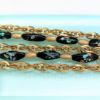 Picture of Rare 1970'S Crown Trifari Black Confetti Art Glass 5-Strand Necklace