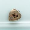 Picture of Vintage David Andersen, Norway Sterling Silver & Guilloche Enameled Heart Charm With Hand Painted Wild Rose