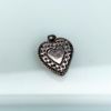 Picture of Vintage Puffy Heart Charm With Polka Dots