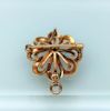 Picture of Victorian Era 14K Gold, Natural Seed Pearl & Paste Flower Brooch/Pendant