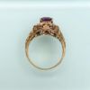 Picture of Art Deco Era 10K Gold Filigree & Amethyst Ring