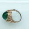 Picture of Art Deco Era 14K White Gold Filigree & Chrysoprase Ring