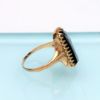 Picture of Antique Victorian/Edwardian Era 18K Gold & Carved Black & White Sardonyx Hard Stone Cameo Ring