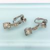 Picture of Vintage Eisenberg Clear Rhinestone Dangle Clip-On Earrings