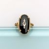 Picture of Vintage 10K Gold, Black Onyx & Diamond Ring