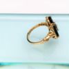 Picture of Vintage 10K Gold, Black Onyx & Diamond Ring