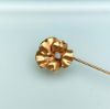 Picture of Art Nouveau Style 14K Gold & Opal Pansy Shaped Stick Pin