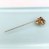 Picture of Art Nouveau Style 14K Gold & Opal Pansy Shaped Stick Pin