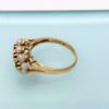 Picture of Antique 14K Gold, Natural Pearl & Sapphire Flower Ring