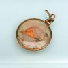 Picture of Victorian Era Gold Filled Double Sided Locket With Preserved Butterflies On Mother Of Pearl Doublet