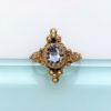 Picture of Victorian Era 14K Gold & Blue Topaz Etruscan Revival Ring