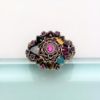 Picture of 1940'S 18K Gold & Multi-Gemstone Thai Princess/Harem Cocktail Ring