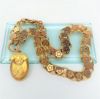 Picture of Rare Victorian Era 14K Gold Etruscan Revival Chain & Locket