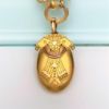 Picture of Rare Victorian Era 14K Gold Etruscan Revival Chain & Locket