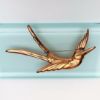 Picture of 1940'S Corocraft Rose Gold Plated Sterling Silver Swallow Brooch