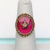 Picture of Vintage 14K Gold, Simulated Ruby & Enamel Order Of The Eastern Star Ring