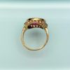 Picture of Vintage 14K Gold, Simulated Ruby & Enamel Order Of The Eastern Star Ring