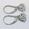 Picture of 14K White Gold Diamond Drop Earrings