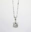Picture of 14K White Gold Round Solitaire 0.75 CT Diamond Pendant Necklace 