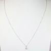 Picture of 14K White Gold Round Solitaire 0.50 CT Diamond Pendant Necklace 