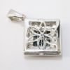 Picture of 14K White Gold 1.00 CT Diamond & Blue Diamond Pendant 