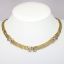 Picture of 14K Yellow Gold Chain Link Style Necklace with Diamond Cluster Accents