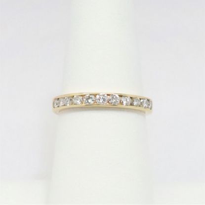 Picture of 14K Yellow Gold Channel Set Diamond Band