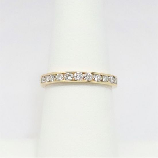 Picture of 14K Yellow Gold Channel Set Diamond Band