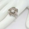 Picture of 14K White Gold Flower Diamond Fashion Ring