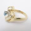 Picture of 14K Yellow Gold Blue & White Diamond Fashion Ring