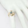 Picture of 14K Yellow Gold Blue & White Diamond Fashion Ring