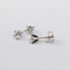 Picture of 14K White Gold Diamond Solitaire Stud Earrings