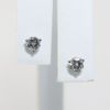 Picture of Platinum Diamond Solitaire Stud Earrings