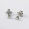 Picture of Platinum Diamond Solitaire Stud Earrings