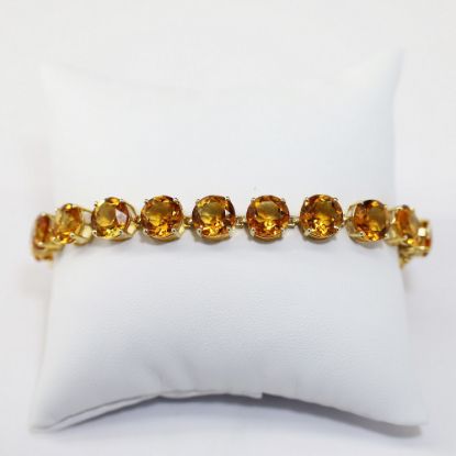 Picture of 14K Yellow Gold Citrine Bracelet