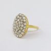 Picture of 18K Yellow Gold Oval Shaped Diamond Cluster Fashion Ring