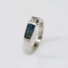 Picture of 14K White Gold Diamond & Inlaid Opal Fashion Ring