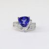 Picture of 18K White Gold Tanzanite & Diamond Fashion Ring