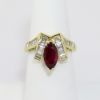 Picture of 18K Yellow Gold Ruby & Diamond Accented Ring