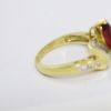 Picture of 18K Yellow Gold Ruby & Diamond Accented Ring