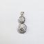 Picture of Platinum Diamond Two Stone Drop Pendant